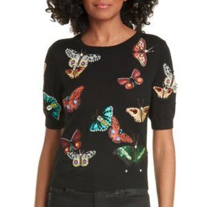 Alice + Olivia | Embellished Butterfly Sweater (S)